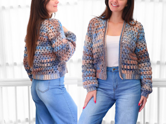 ELOISE Crochet Cardigan Pattern — PDF Instant Download