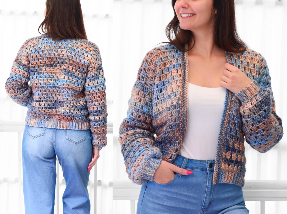 ELOISE Crochet Cardigan Pattern — PDF Instant Download