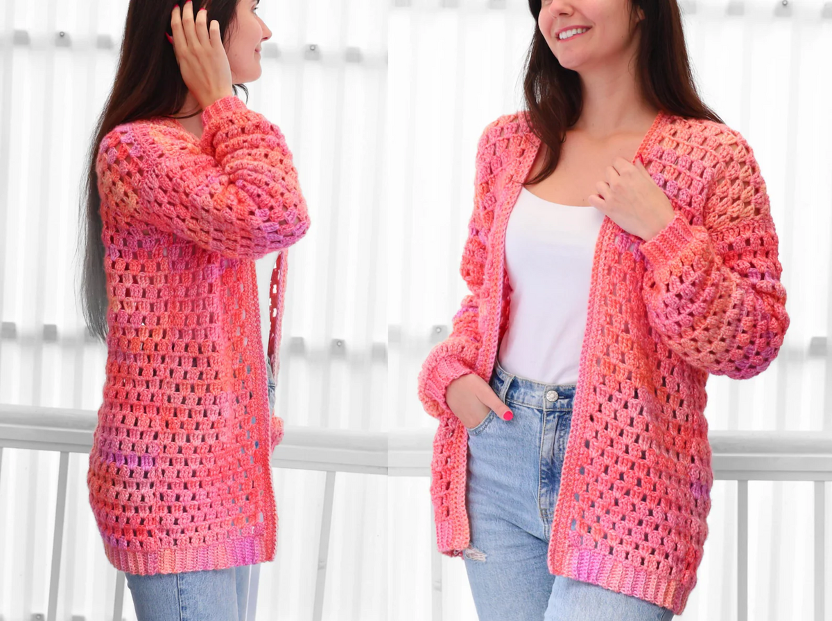 ELOISE Crochet Cardigan Pattern — PDF Instant Download
